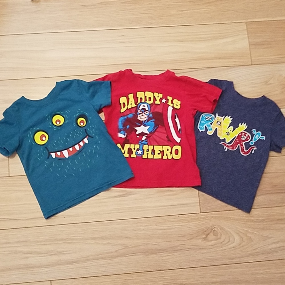 2T Boys Bundle of 3 Shirts